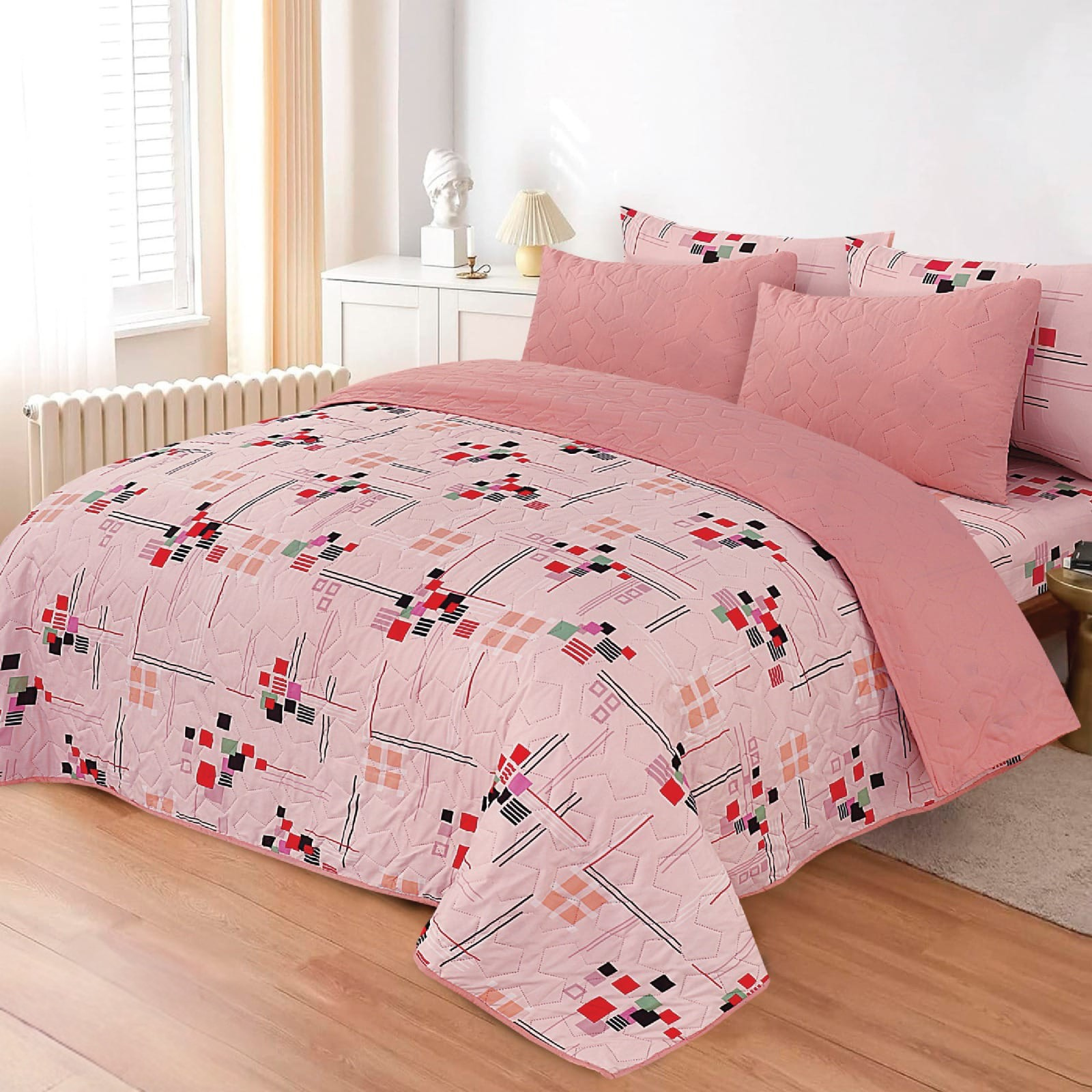 6 PC's Printed Bedspread